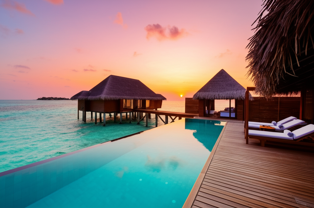 Maldives overwater villa